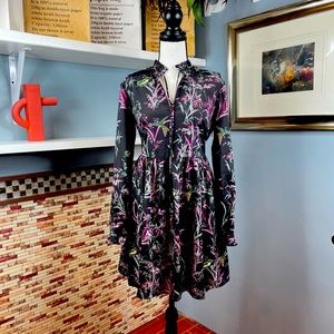 Ted Baker Chiffon floral printed shirt dress